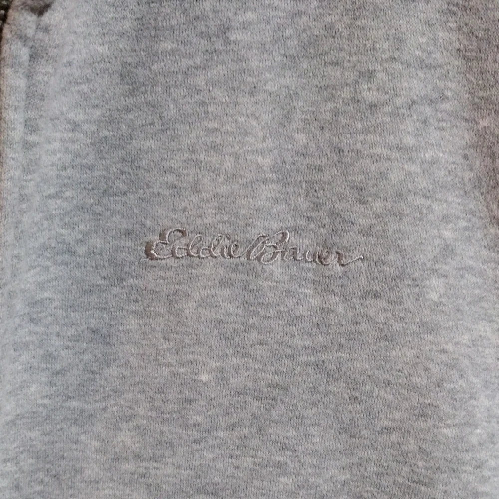 Eddie Bauer Warm And Cozy Light Gray Zip-Up Sweater - Picture 2 of 5